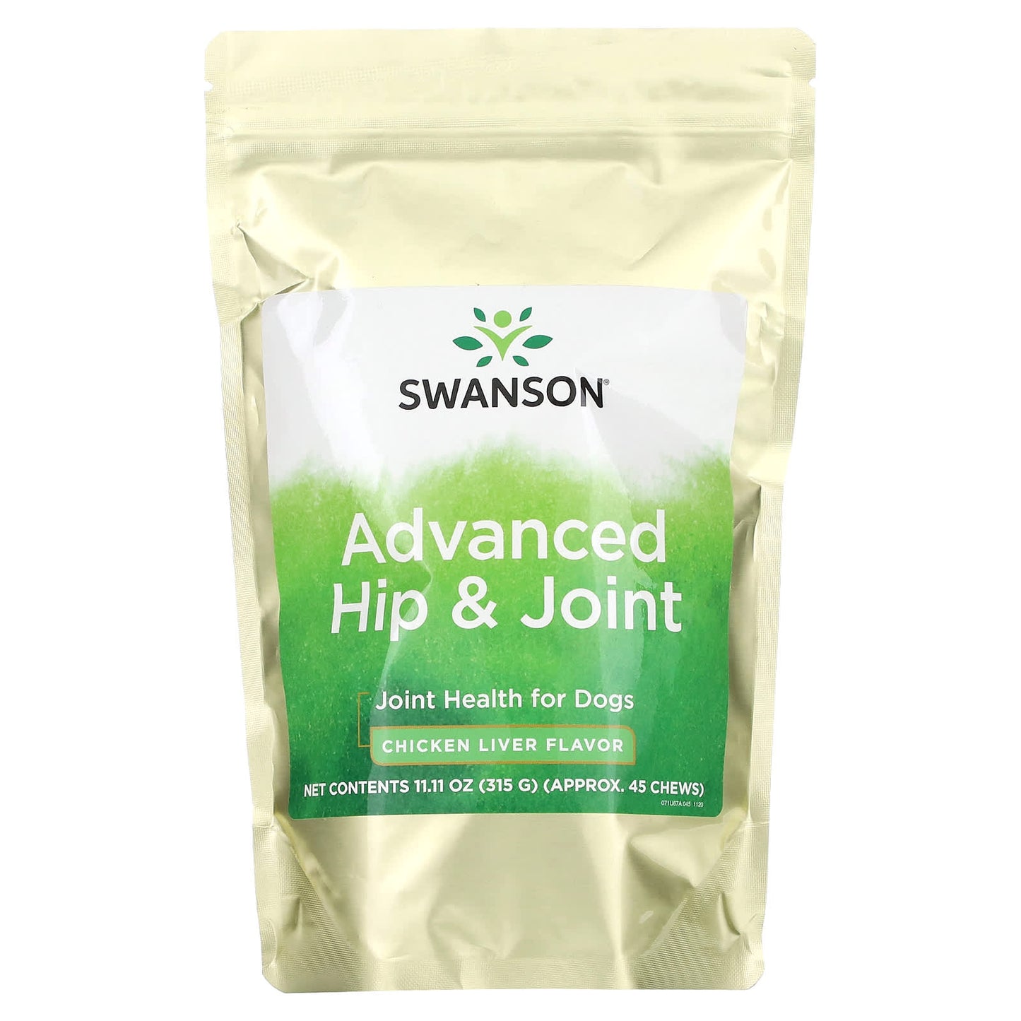 Swanson, Advanced Hip & Joint, For Dogs,  Chicken Liver, 45 Chews, 11.11 oz (315 g) - Image 1