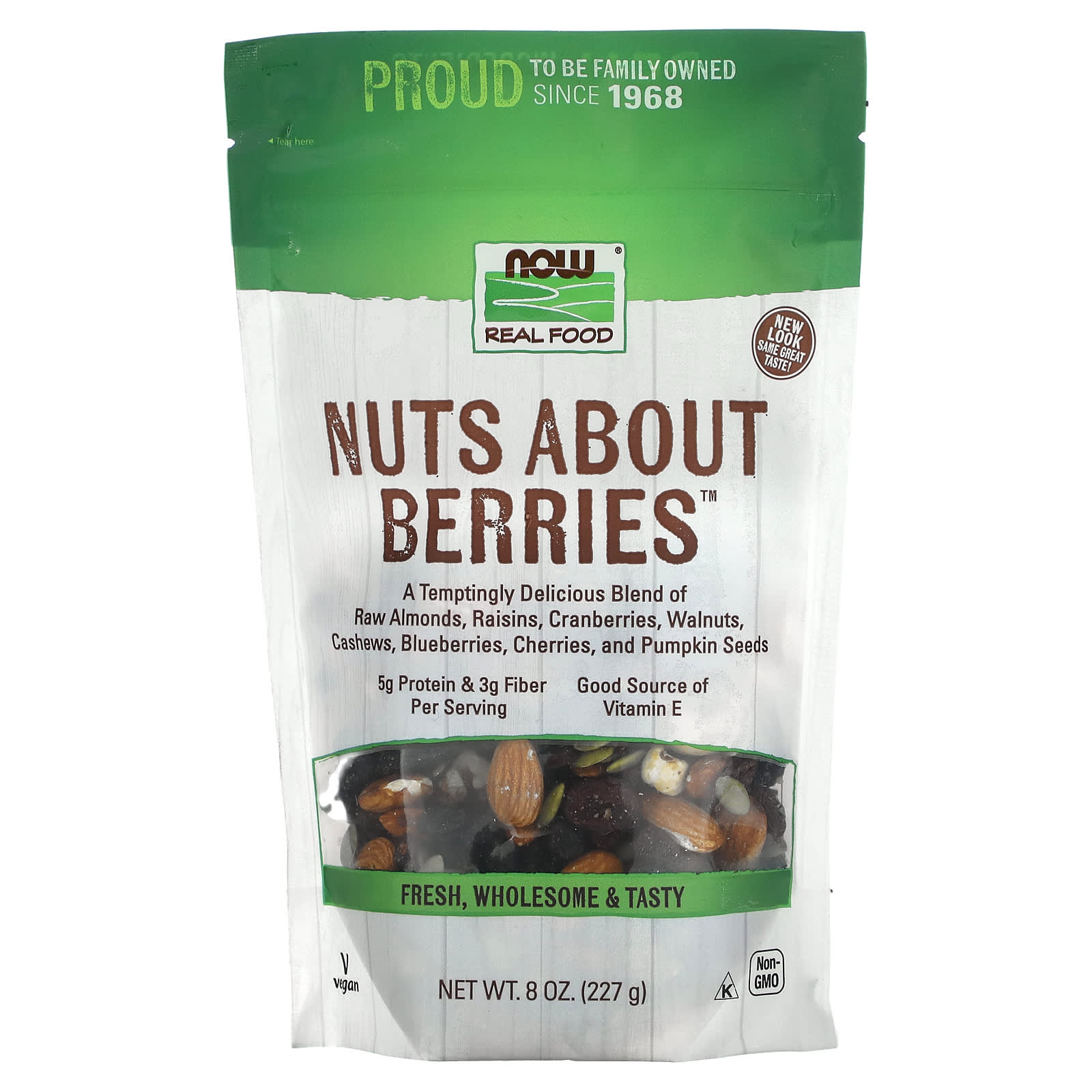 NOW Foods, Real Food, Nuts About Berries, 8 oz (227 g) - Image 1