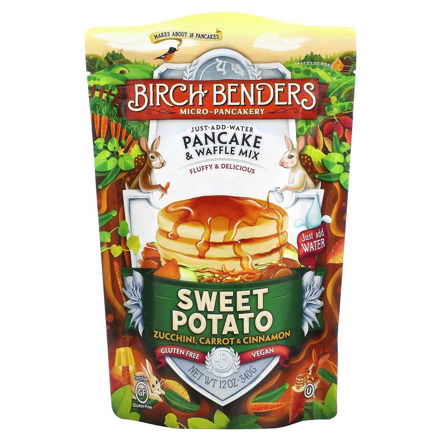 Delicious Sweet Potato Pancake & Waffle Mix by Birch Benders - 12 oz - Image 1