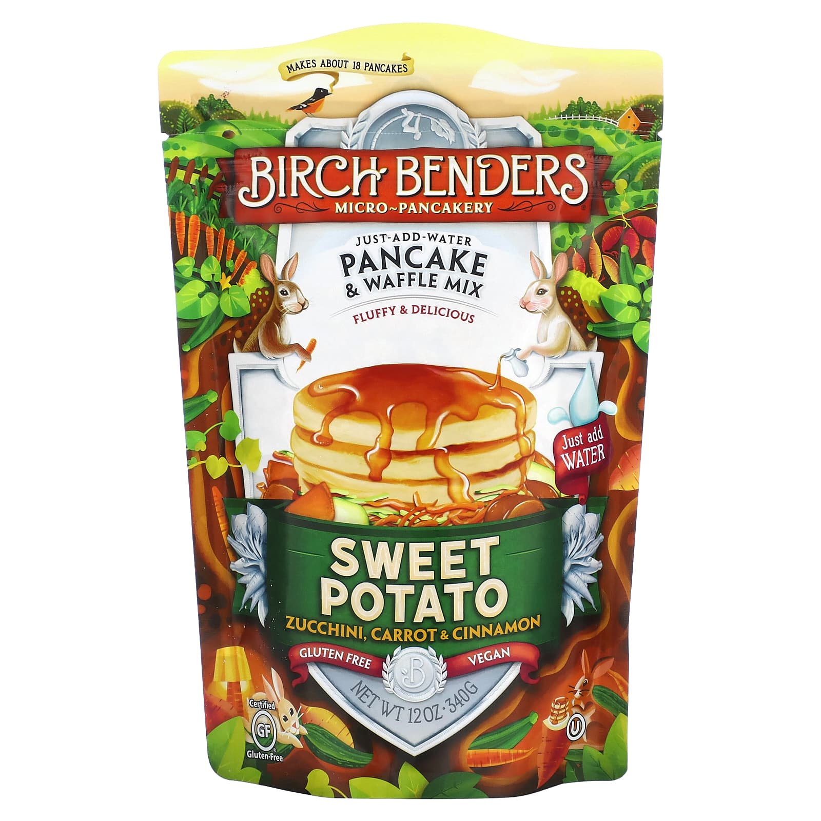 Delicious Sweet Potato Pancake & Waffle Mix by Birch Benders - 12 oz - Image 1