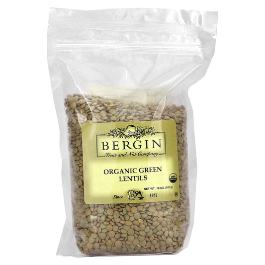 Organic Green Lentils by Bergin Fruit & Nut Co - 18 oz - Image 1