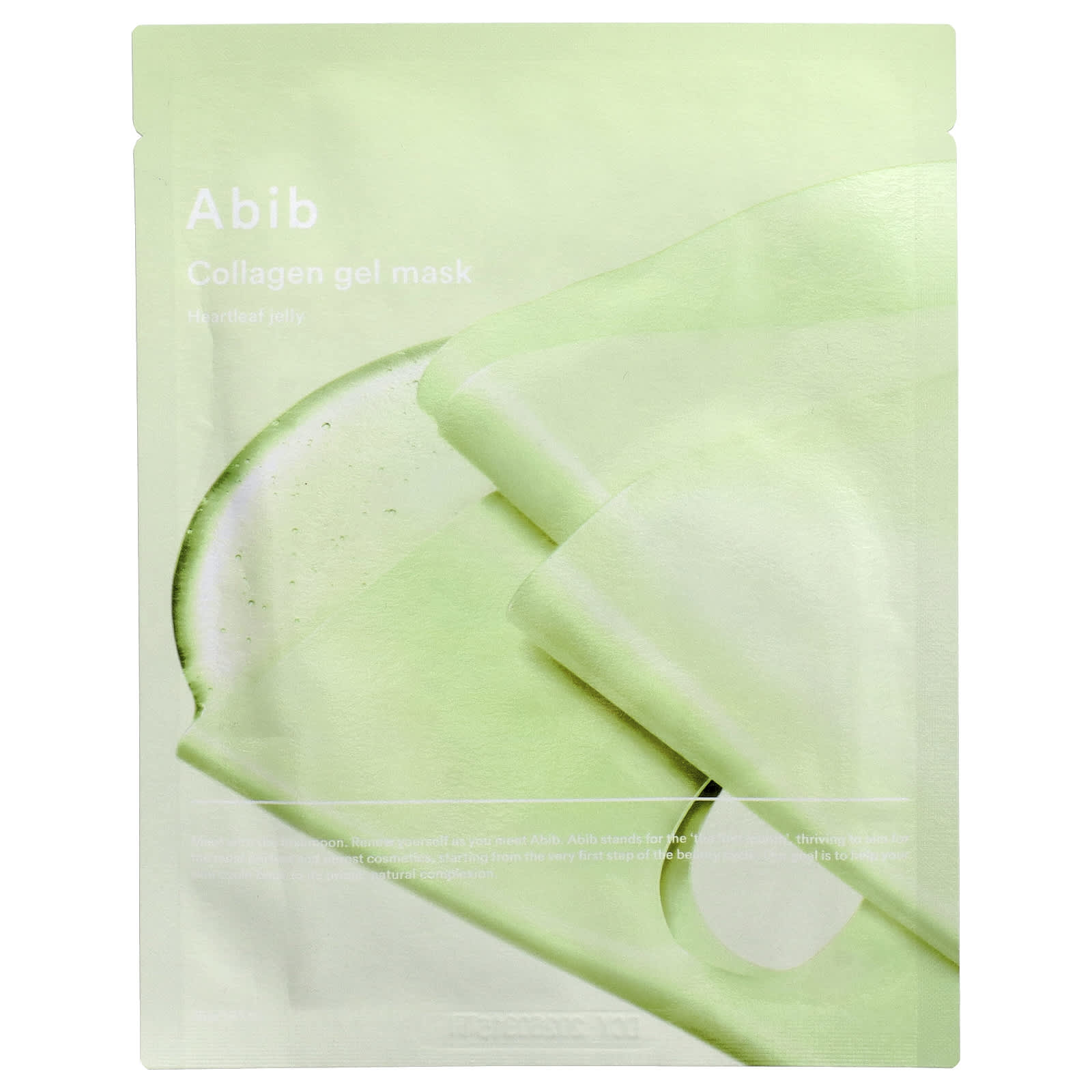 Collagen Gel Beauty Mask with Heartleaf Jelly by Abib - 1 Sheet, 35g - Image 1