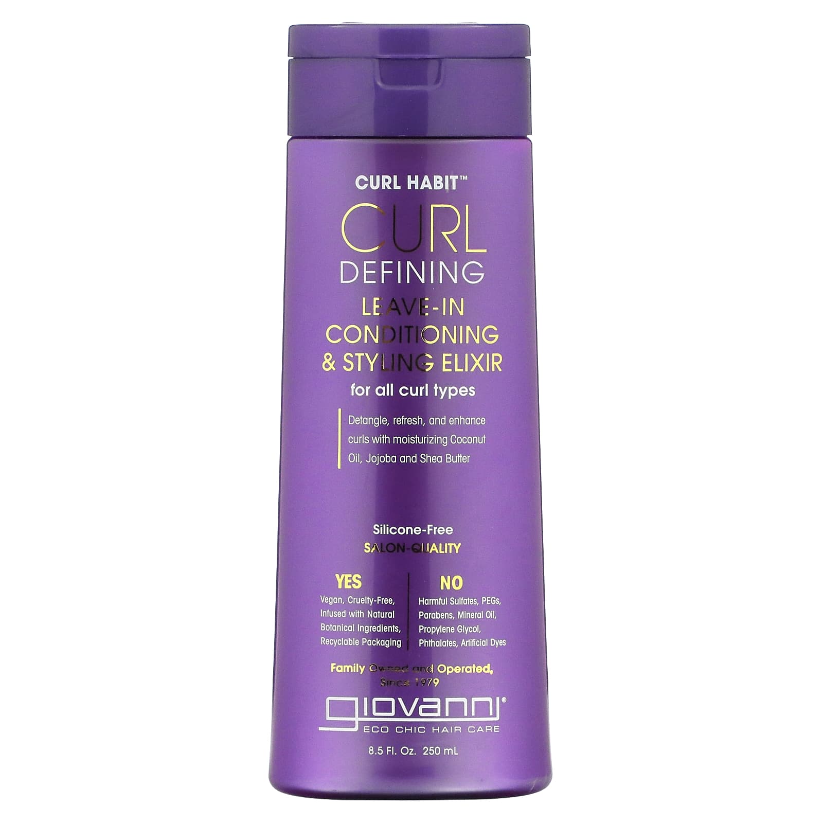 Giovanni Curl Habit Leave-In Conditioner & Styling Elixir, 8.5 fl oz - Image 1