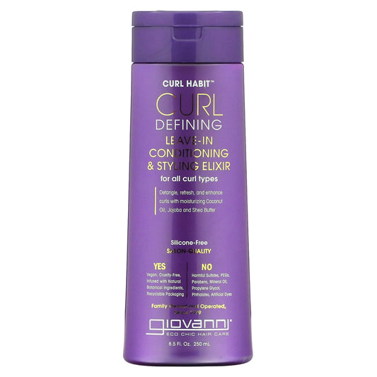 Giovanni Curl Habit Leave-In Conditioner & Styling Elixir, 8.5 fl oz - Image 1