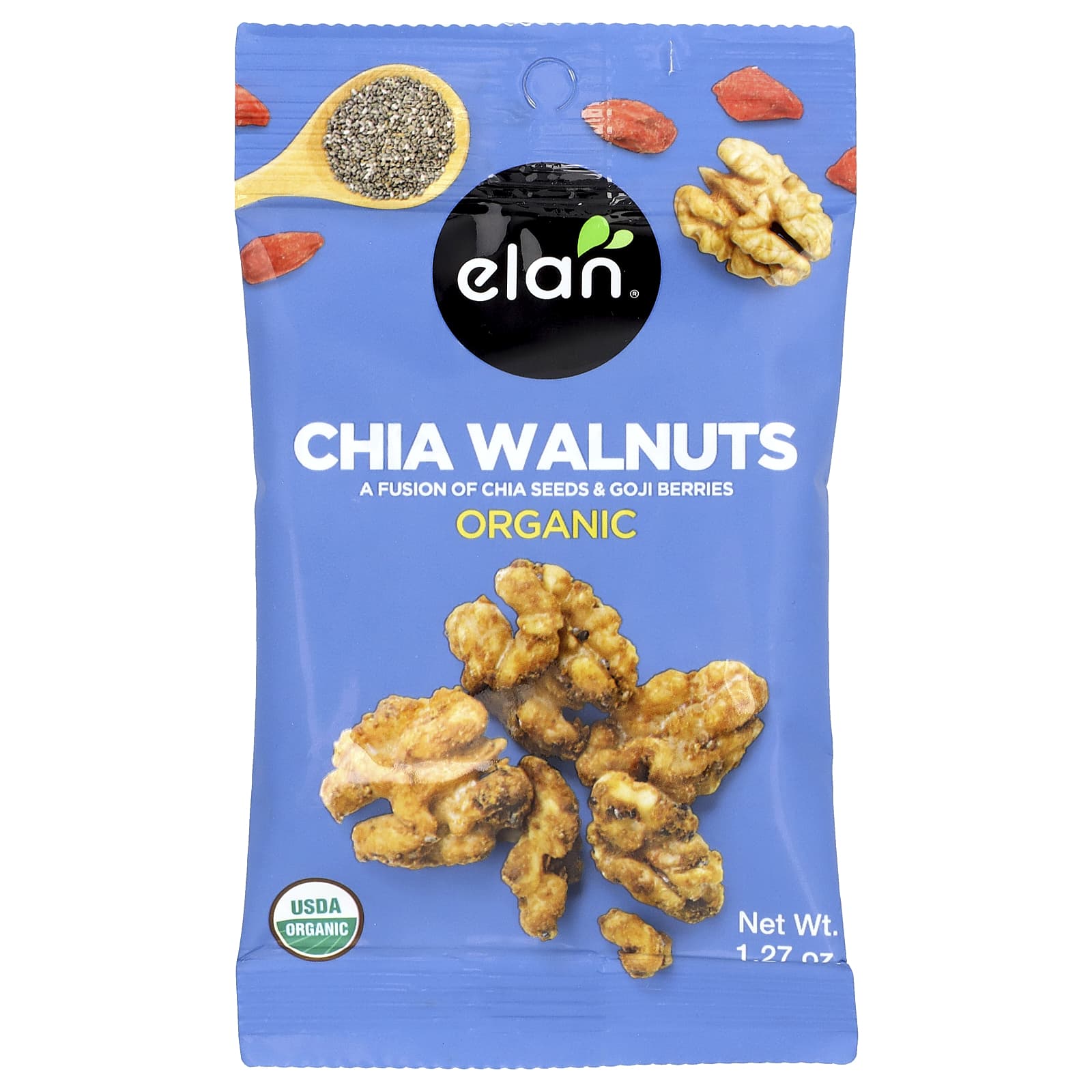 Organic Chia Walnuts by Elan - Healthy Snacking - Image 1
