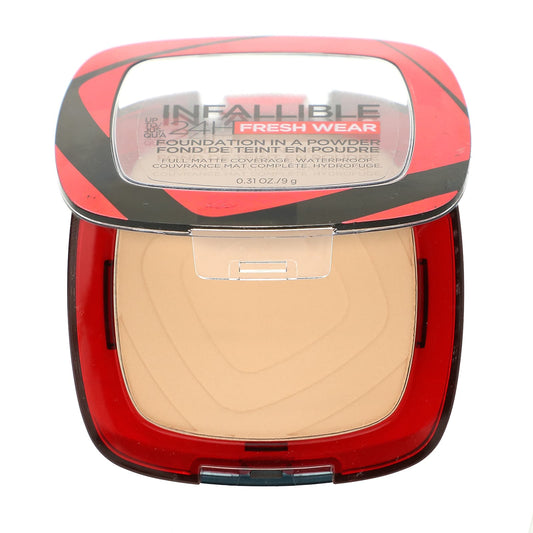 L'Oréal, Infallible 24H Fresh Wear, Foundation In A Powder, 120 Vanilla, 0.31 oz (9 g) - Image 1