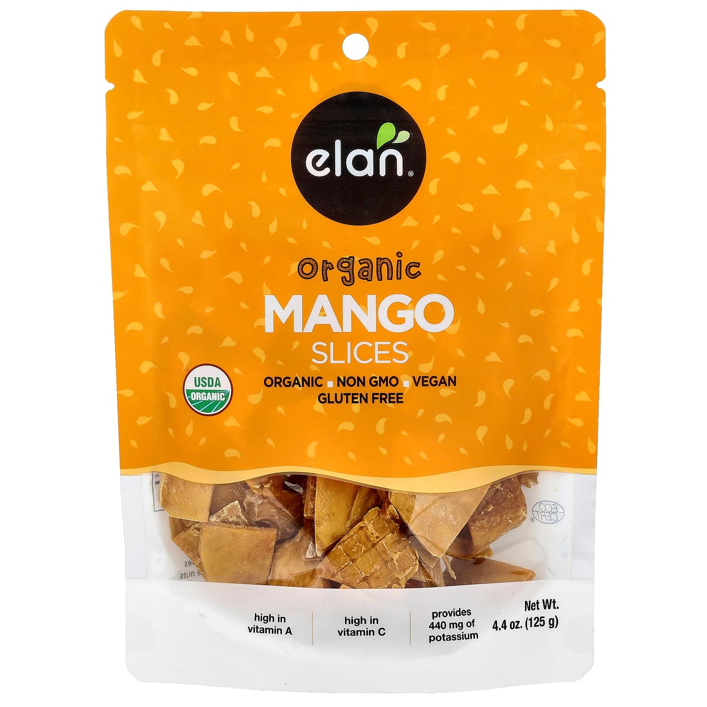 Dried Organic Mango Slices by Elan, USDA Certified, Vegan, Gluten Free - Image 1