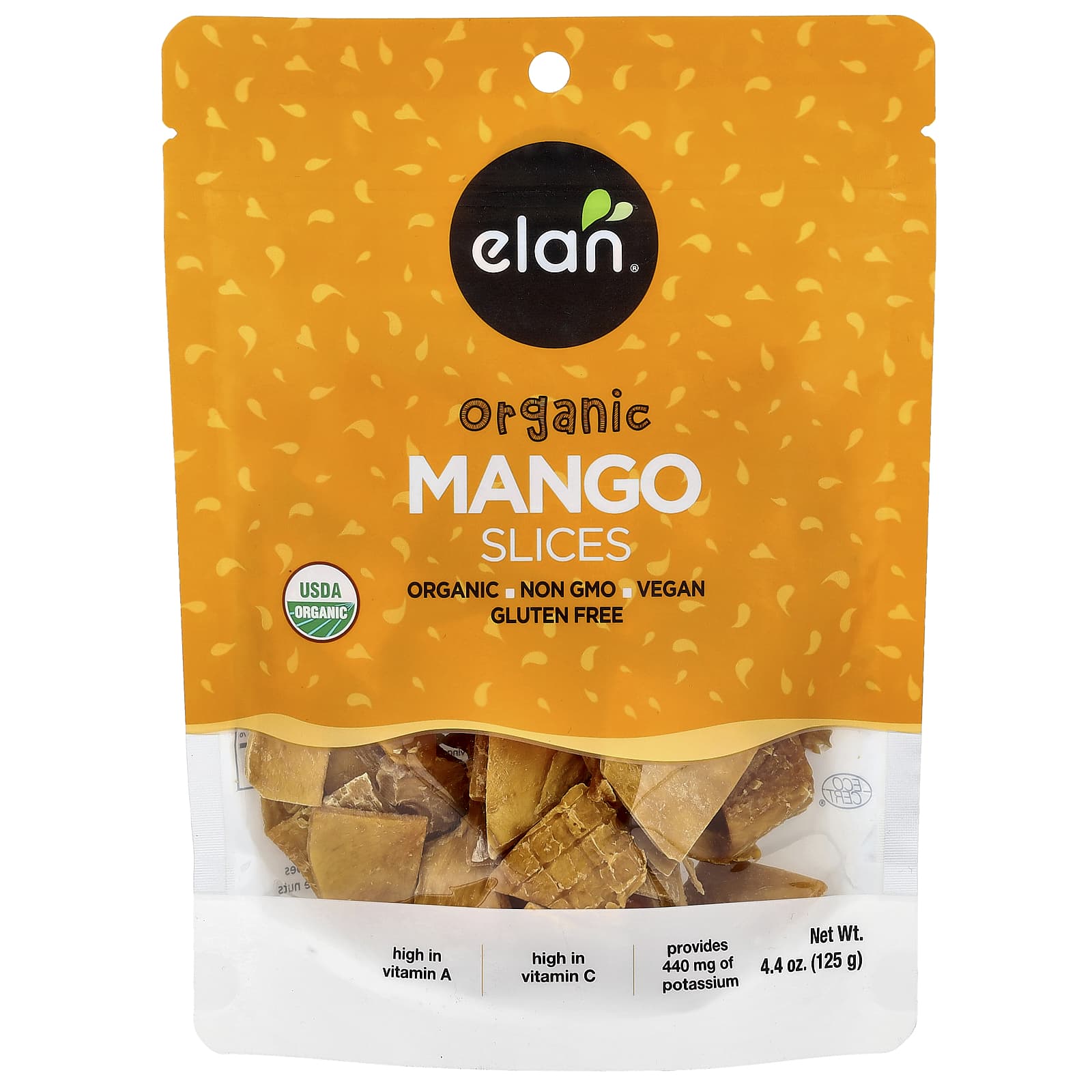 Dried Organic Mango Slices by Elan, USDA Certified, Vegan, Gluten Free - Image 1
