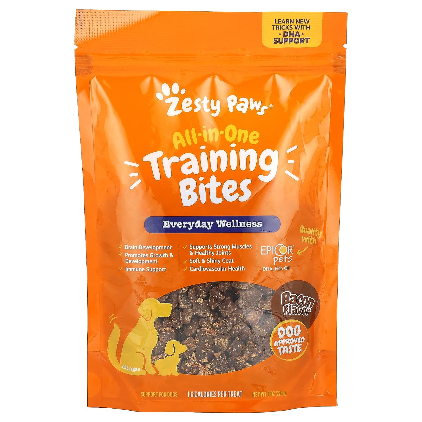Zesty Paws, All-In-One Training Bites, For Dogs, All Ages, Bacon, 8 oz (226 g) - Image 1