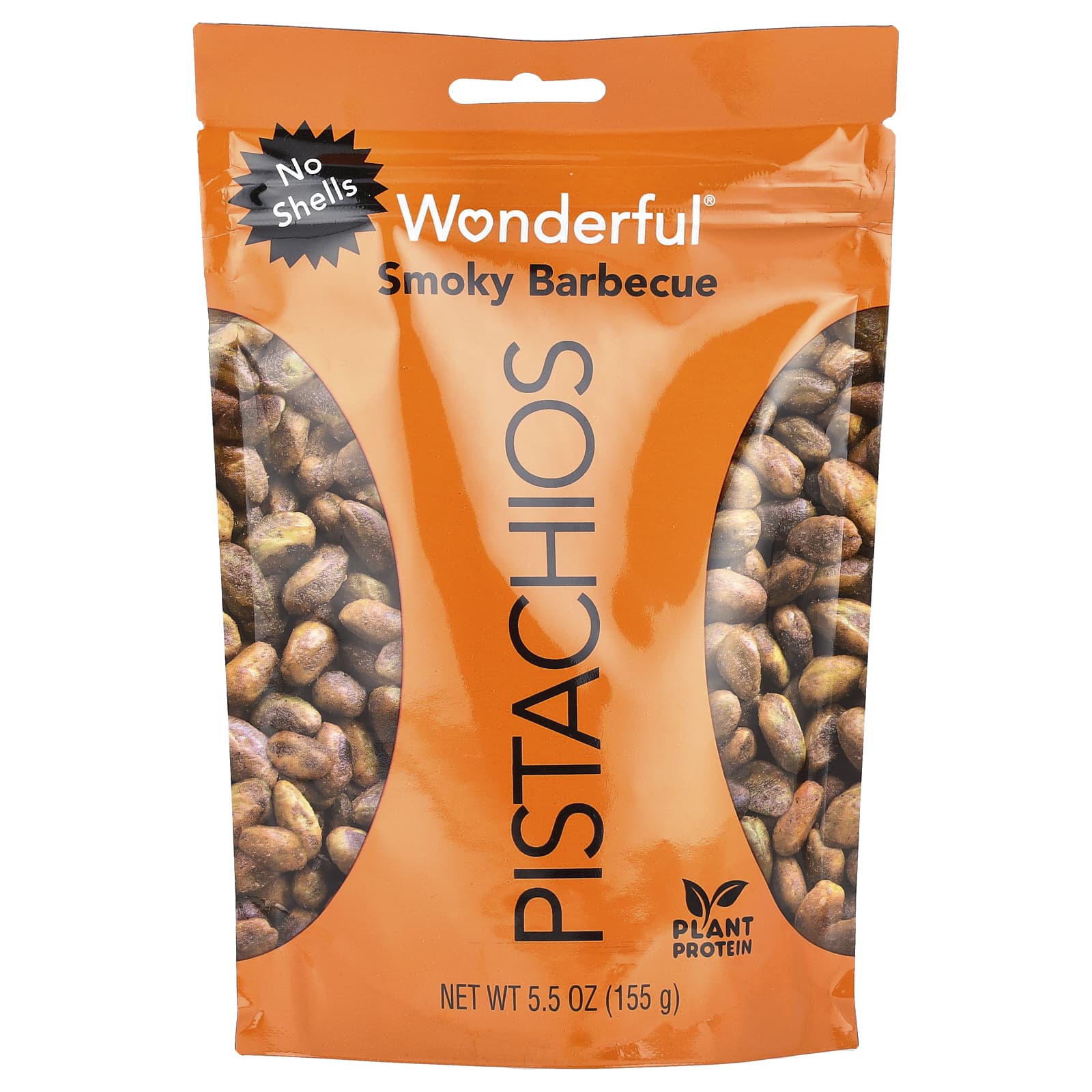 Wonderful Pistachios, Smoky Barbecue, No Shells, 5.5 oz (155 g) - Image 1