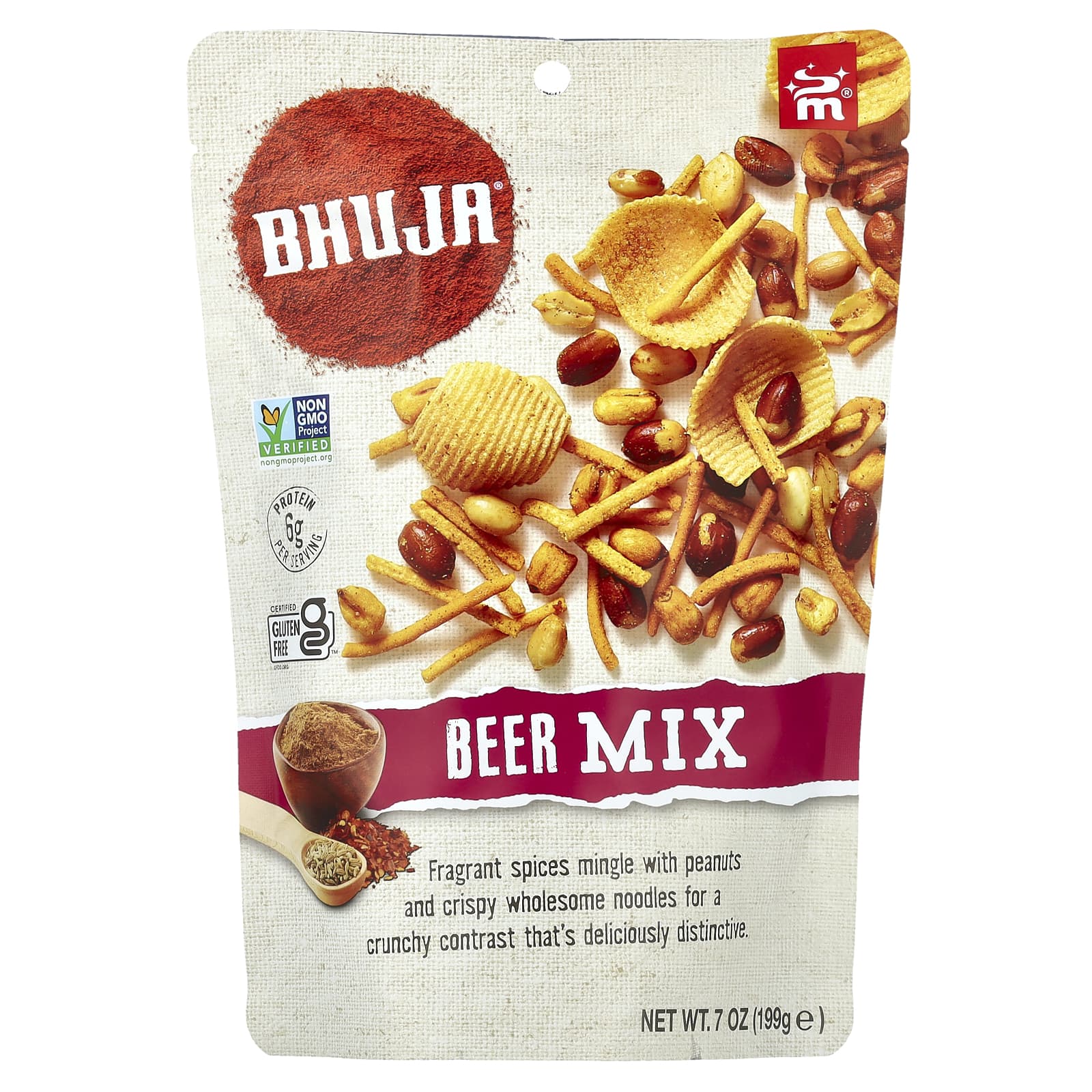 Bhuja Beer Mix - Crunchy Snacking Delight (199g) - Image 1
