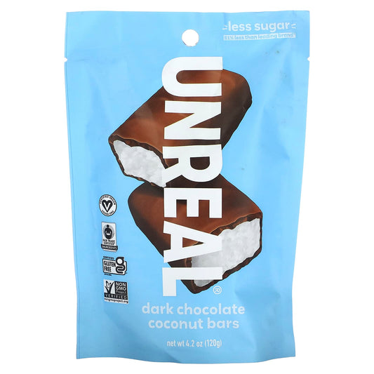 Unreal, Dark Chocolate Coconut Bars, 4.2 oz (120 g) - Image 1