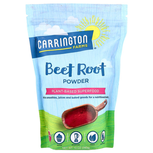 <strong>Carrington Farms Beet Root Powder</strong>, 10 oz (283 g) - Vegan, Gluten Free - Image 1
