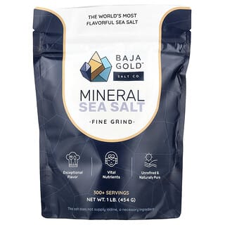 Baja Gold Mineral Sea Salt - Fine Grind, Keto & Paleo Friendly