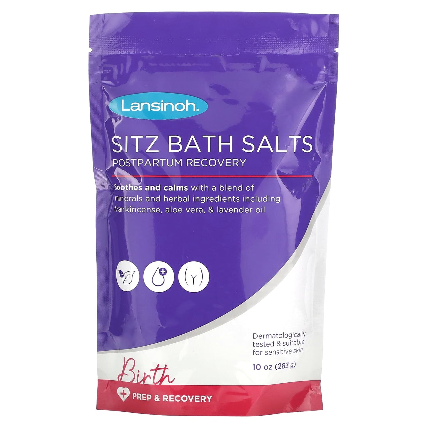 Lansinoh, Sitz Bath Salts, Pospartum Recovery, 10 oz (283 g) - Image 1
