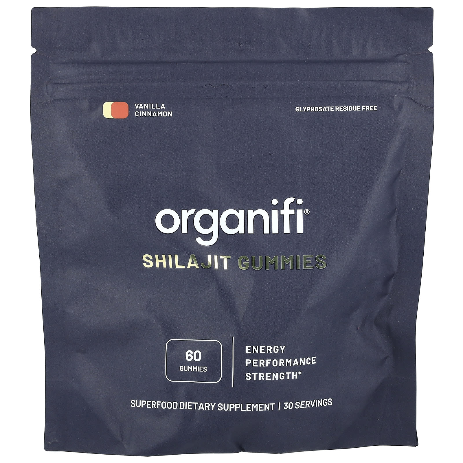 Organifi, Shilajit Gummies, Vanilla Cinnamon, 60 Gummies - Image 1