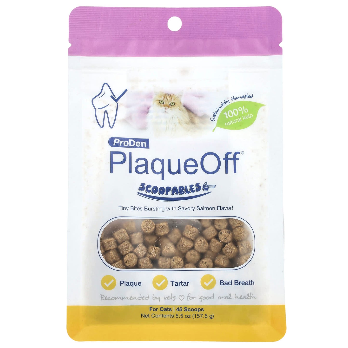 NaturVet, ProDen PlaqueOff® Scoopables, For Cats, Salmon, 5.5 oz (157.5 g) - Image 1