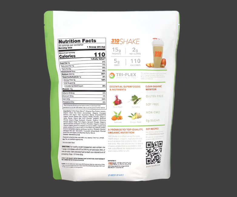 310 Nutrition, Meal Replacement Shake, Salted Caramel, 29.4 oz (834.4 g)
