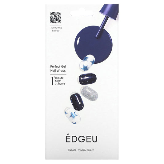 Edgeu Gel Nail Wraps Starry Night Set - 19 Piece Kit - Image 1
