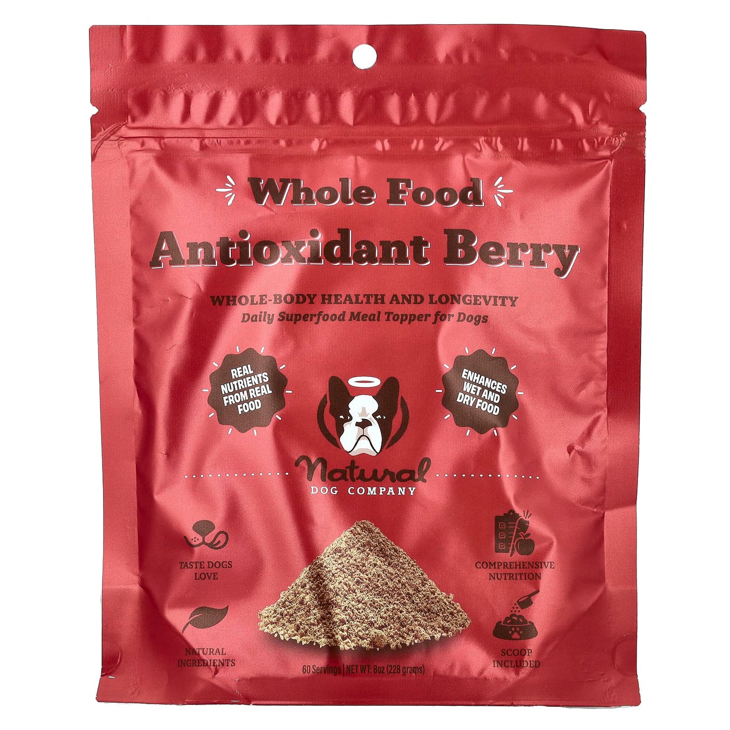 Natural Dog Company, Whole Food Antioxidant Berry, For Dogs, 8 oz (228 g) - Image 1