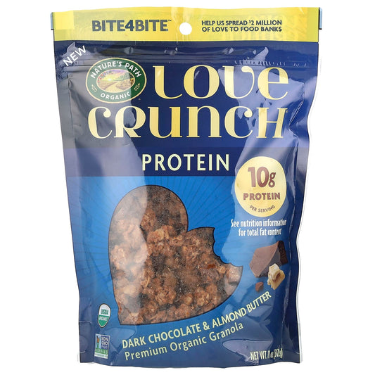 Nature's Path, Love Crunch®, Protein, Premium Organic Granola, Dark Chocolate & Almond Butter, 11 oz (312 g) - Image 1