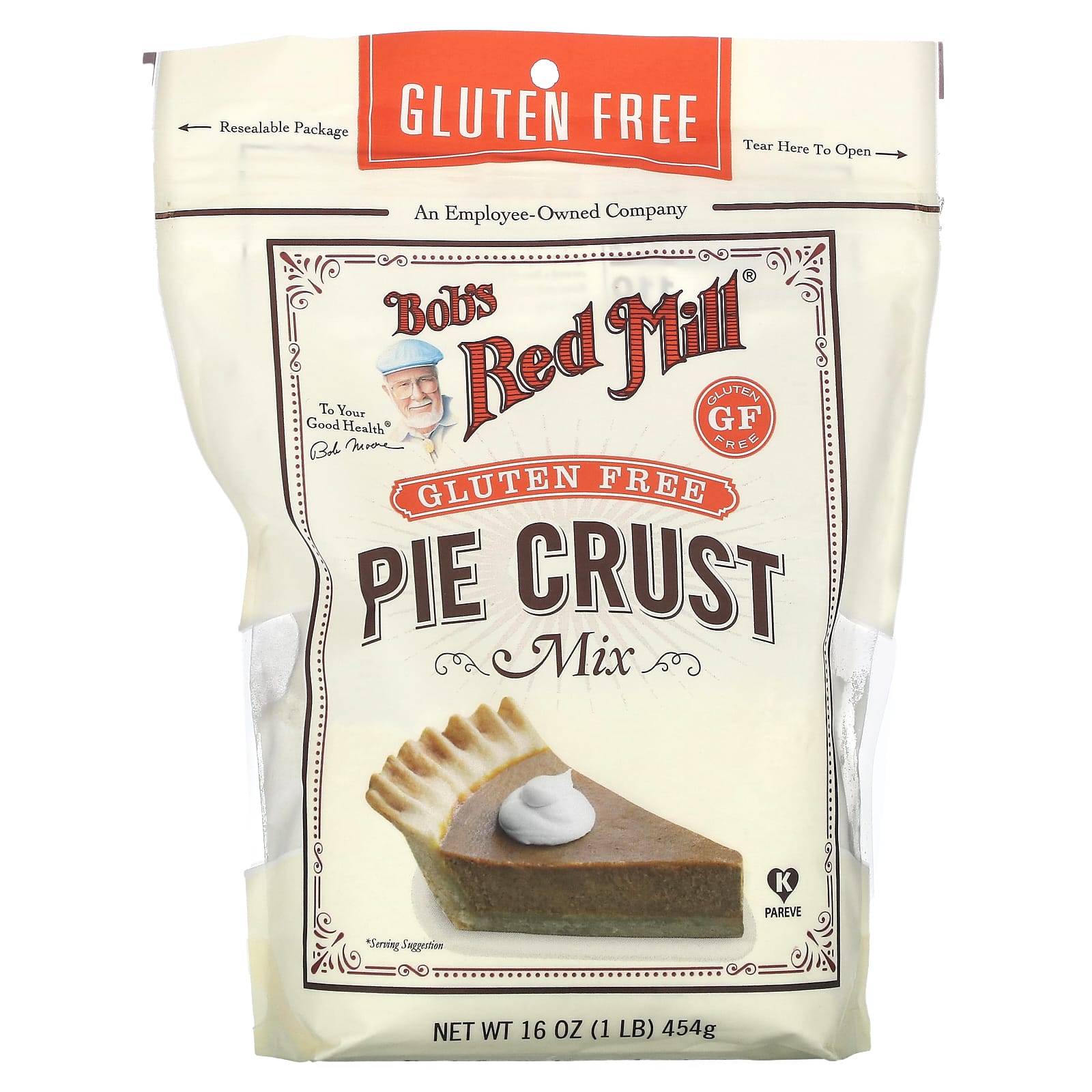 Gluten-Free Pie Crust Mix by Bob's Red Mill, 16 oz (454g) - Image 1