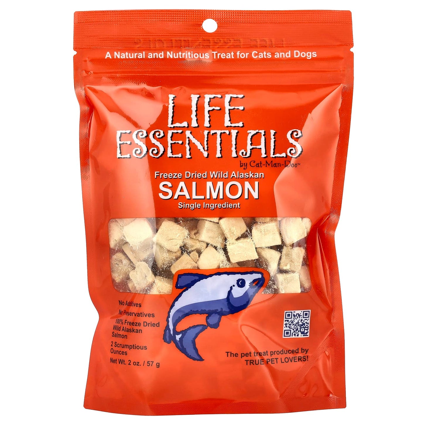 Wild Alaskan Salmon Treat for Cats & Dogs - Freeze Dried by Cat-Man-Doo - Image 1