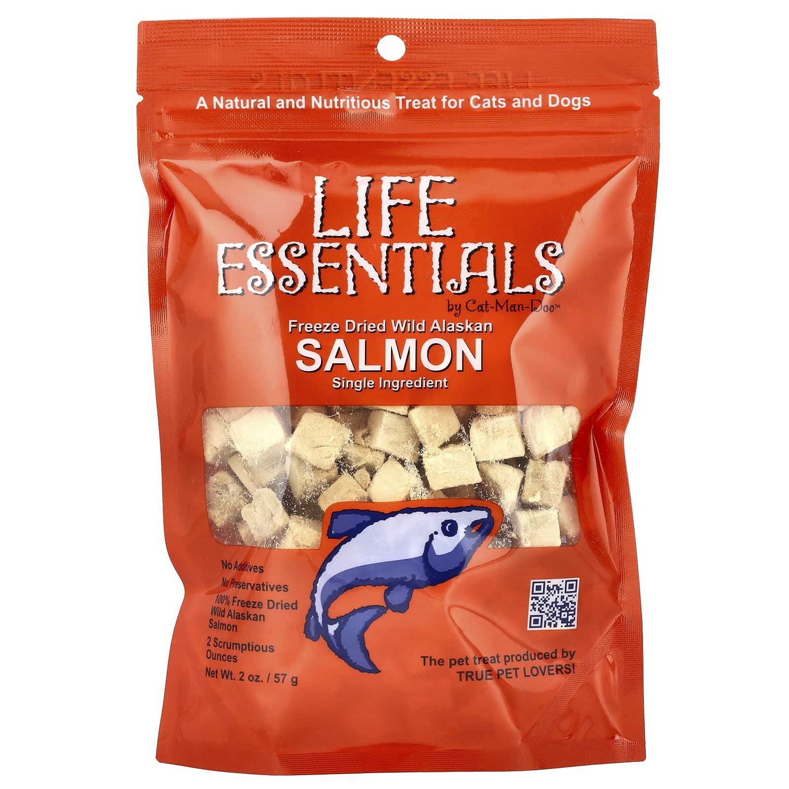 Wild Alaskan Salmon Treat for Cats & Dogs - Freeze Dried by Cat-Man-Doo - Image 1