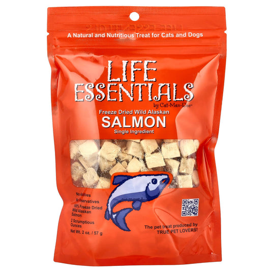 Wild Alaskan Salmon Treat for Cats & Dogs - Freeze Dried by Cat-Man-Doo - Image 1