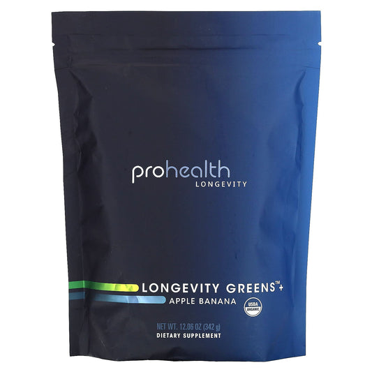 ProHealth Longevity, Longevity Greens +, Apple Banana, 12.06 oz (342 g) - Image 1