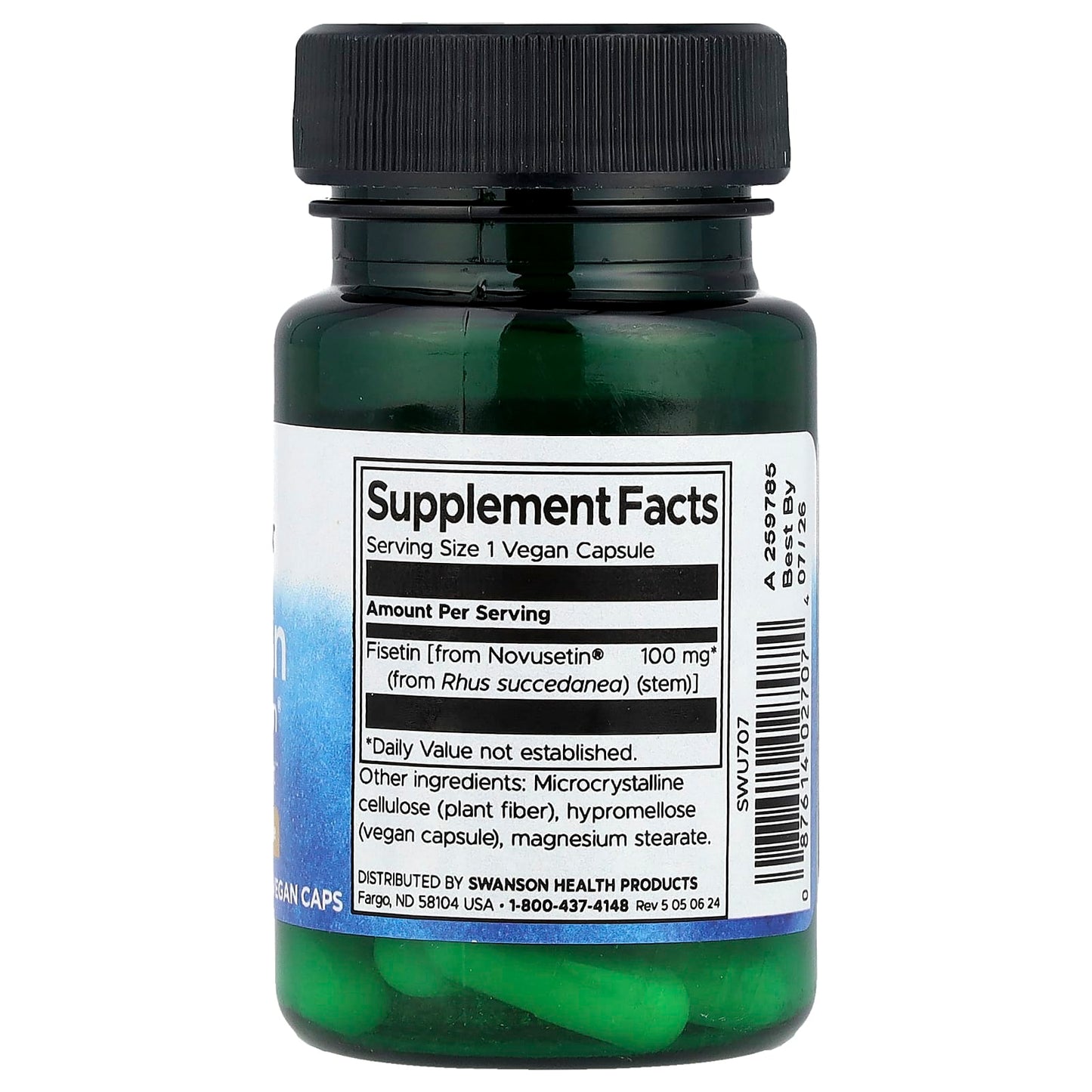 Swanson, Fisetin Novusetin®, 100 mg, 30 Vegan Caps - Image 2