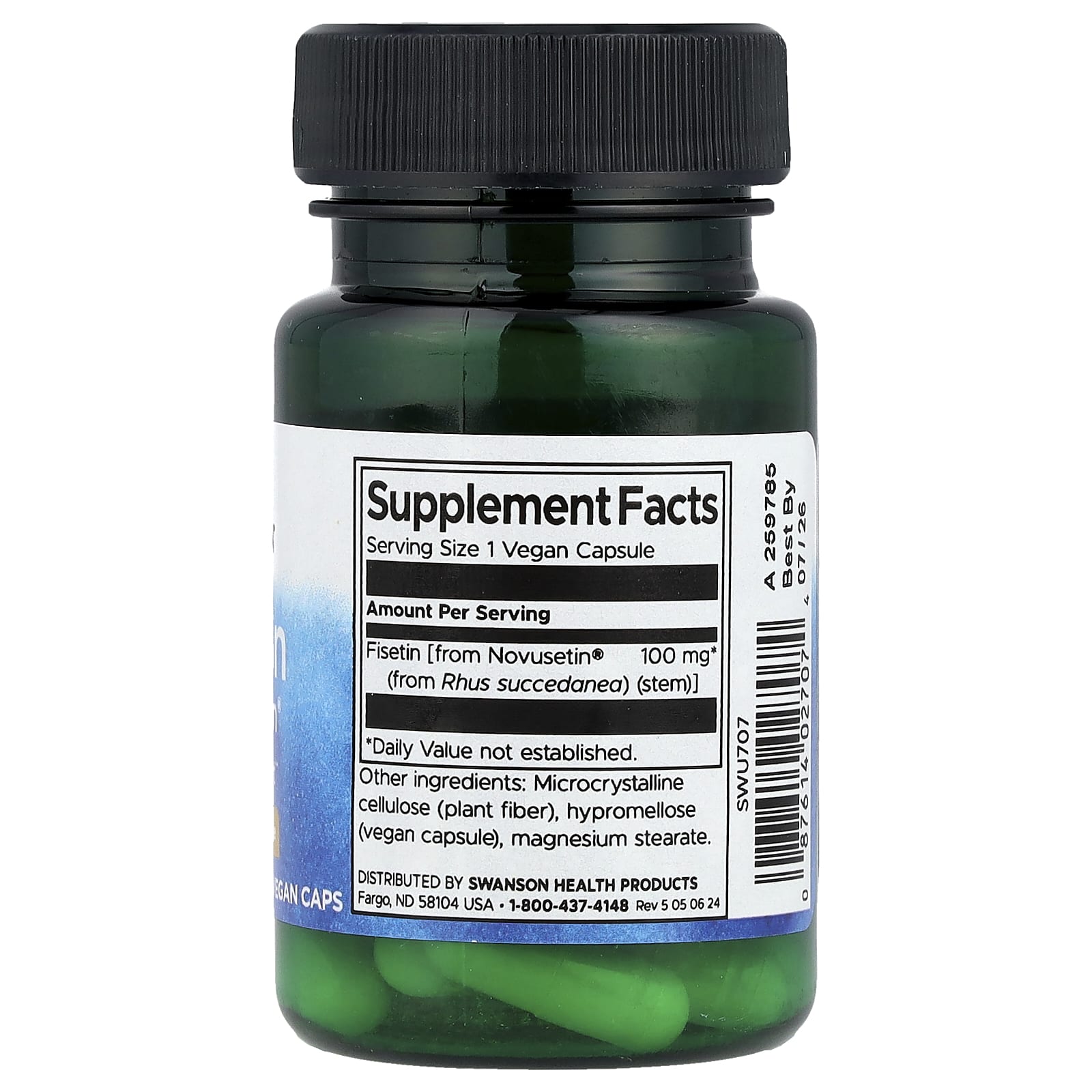 Swanson, Fisetin Novusetin®, 100 mg, 30 Vegan Caps - Image 2