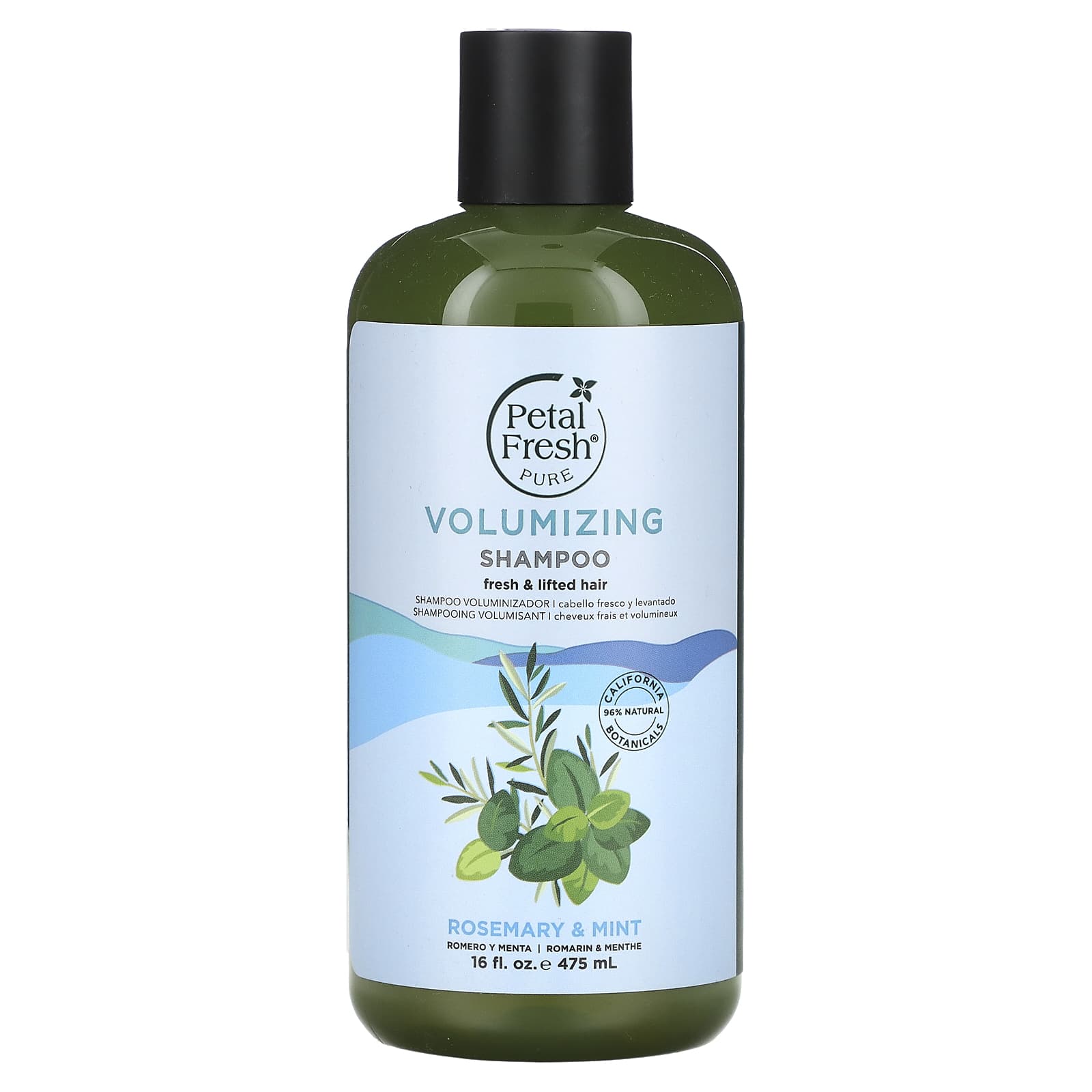 Petal Fresh, Volumizing Shampoo, Rosemary & Mint, 16 fl oz (475 ml) - Image 1