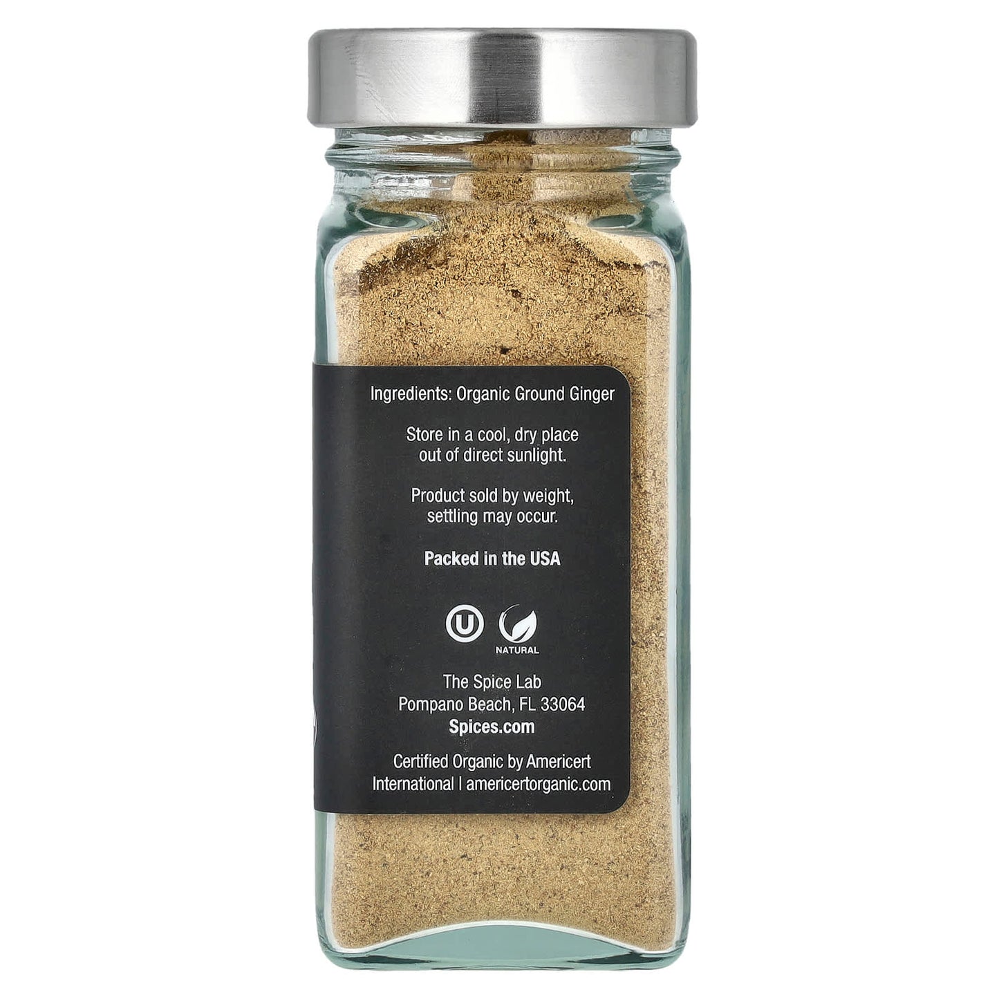 The Spice Lab, Organic Ground Ginger, 1.5 oz (42 g) - Image 2