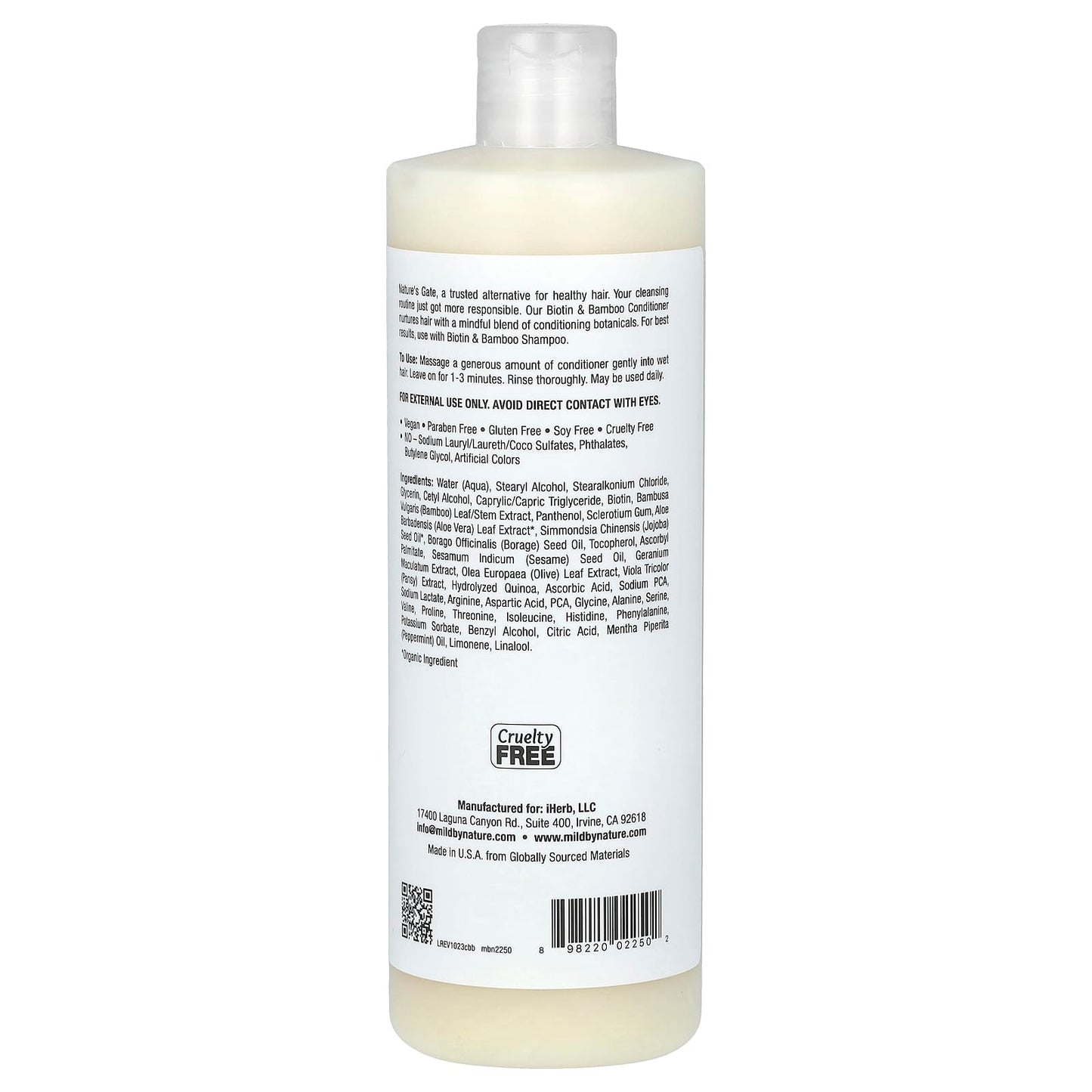Biotin & Bamboo Conditioner for Thin Hair - Vegan, Cruelty-Free - Image 2
