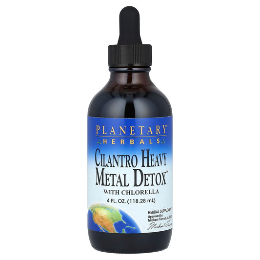 Planetary Herbals, Cilantro Heavy Metal Detox™ with Chlorella, 4 fl oz (118.28 ml) - Image 1
