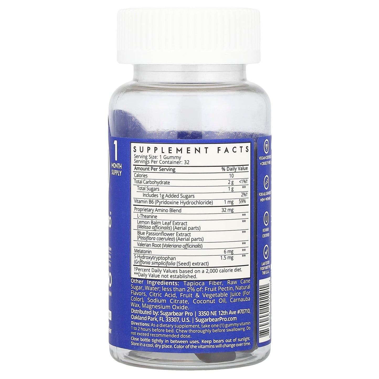 SugarbearPro, Sleep 5-HTP Amino Gummies, 32 Gummies - Image 2