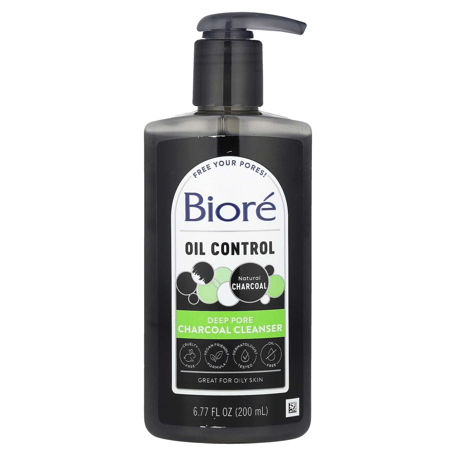 Deep Pore Charcoal Cleanser for Oily Skin - 6.77 fl oz - Image 1