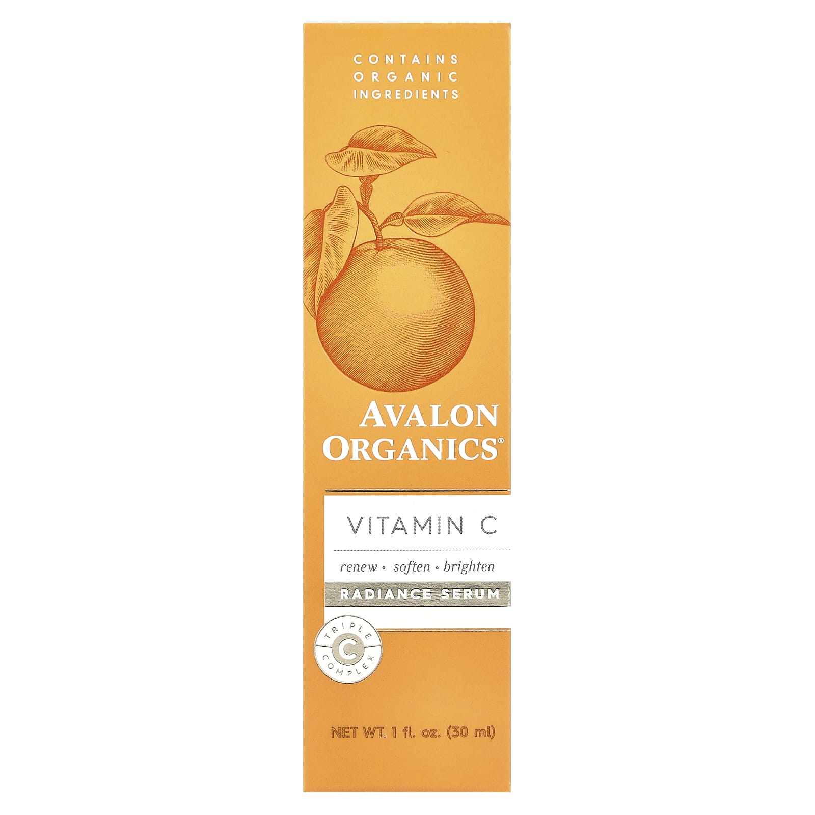 Avalon Organics Vitamin C Radiance Serum, 1 fl oz (30 ml) - Image 2