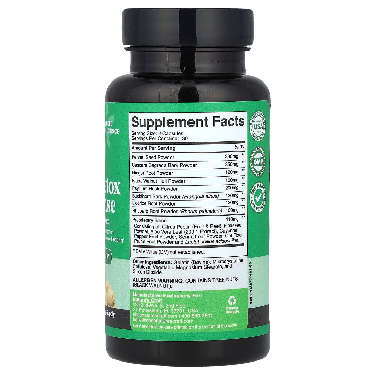 Nature's Craft, Colon Detox & Cleanse, 60 Capsules - Image 2
