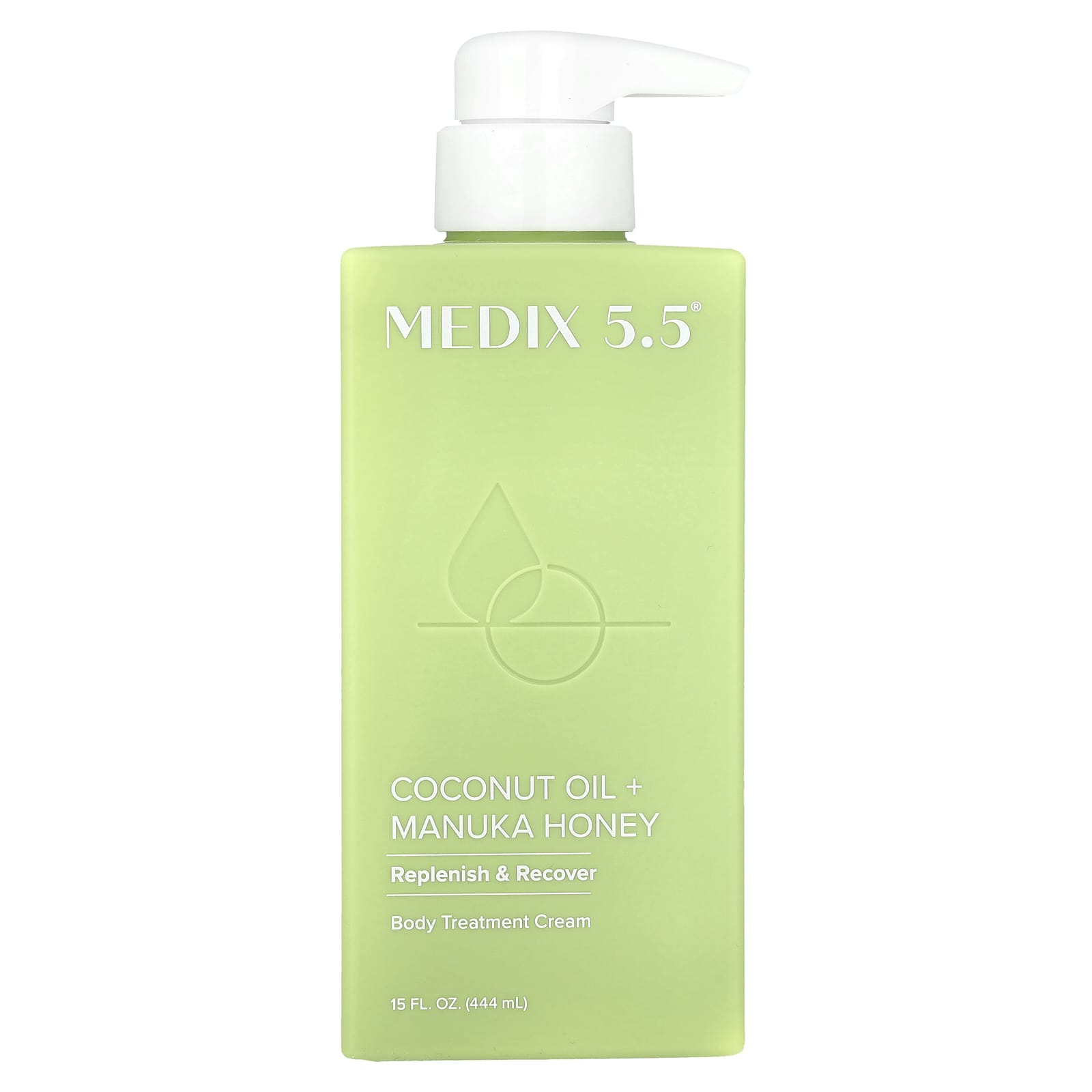 Medix 5.5, Body Treatment Cream, Coconut Oil + Manuka Honey, 15 fl oz (444 ml) - Image 1