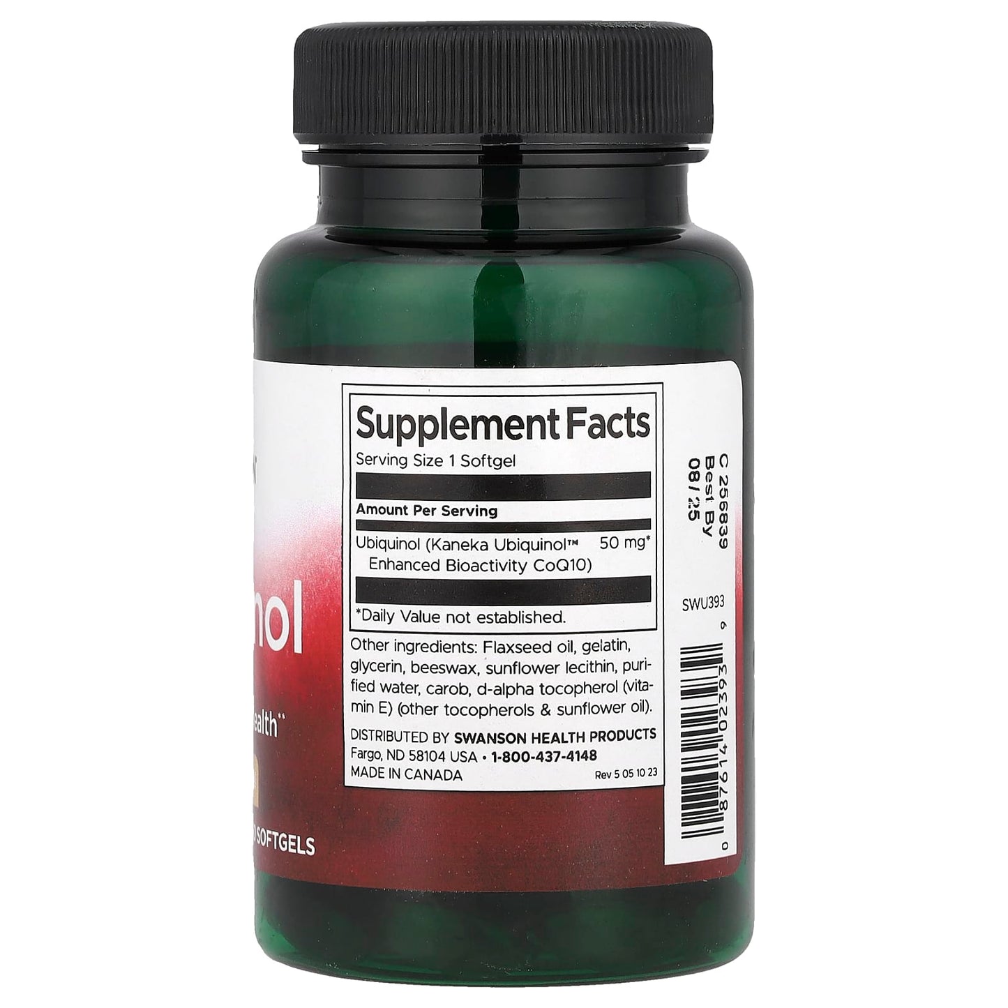 Swanson, Ubiquinol, 50 mg, 60 Softgels - Image 2