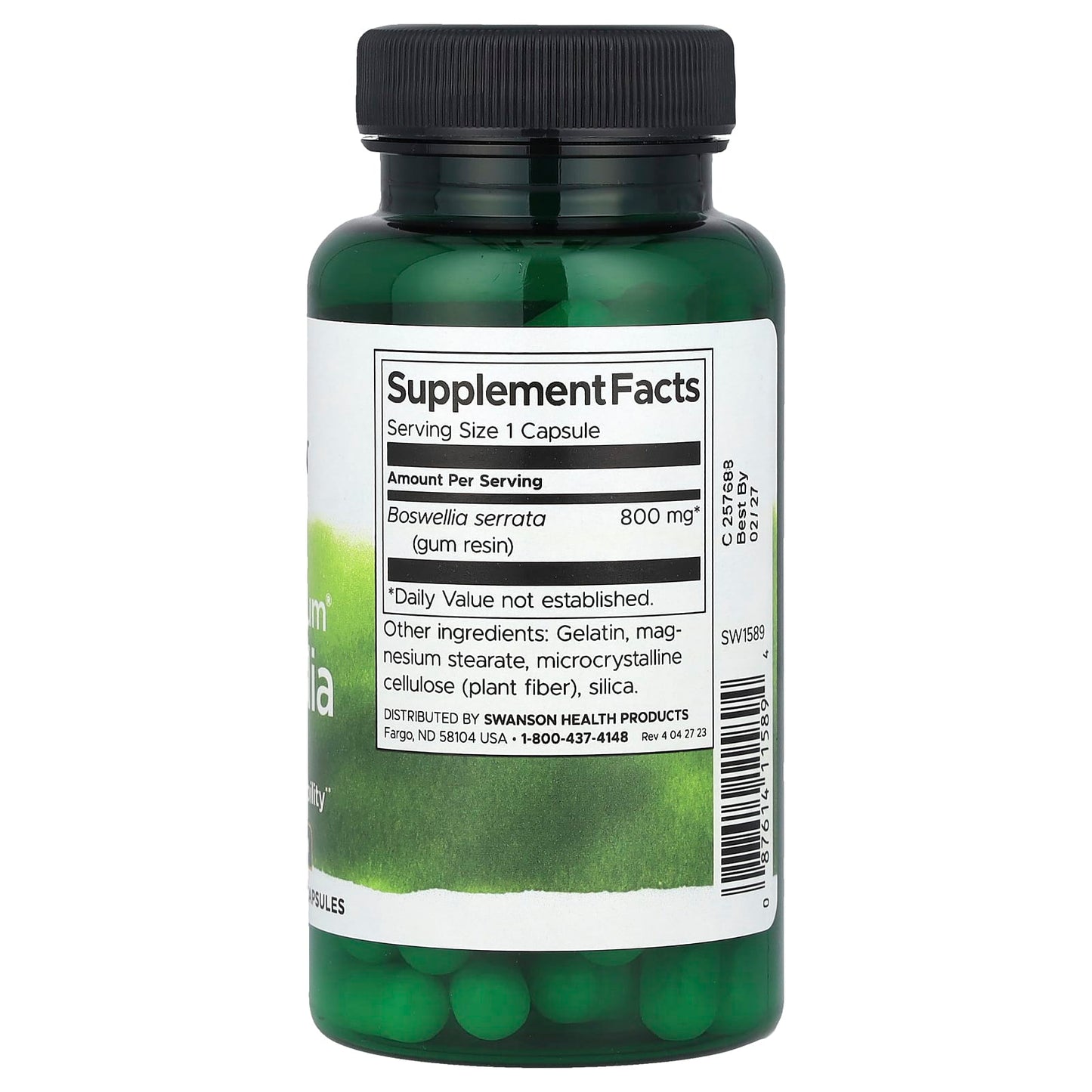 Swanson, Full Spectrum® Boswellia, Double Strength, 60 Capsules (800 mg per Capsule)