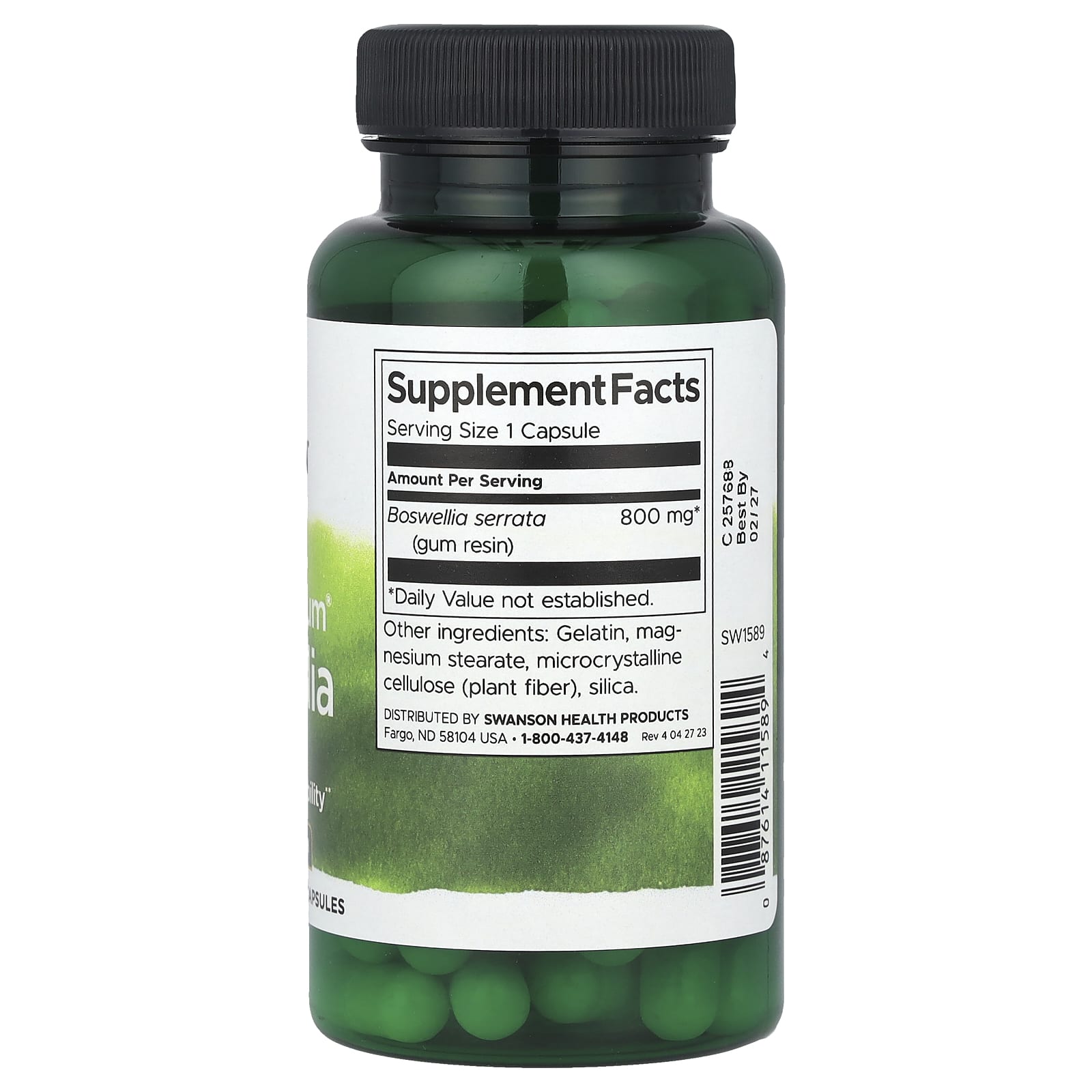 Swanson, Full Spectrum® Boswellia, Double Strength, 60 Capsules (800 mg per Capsule)