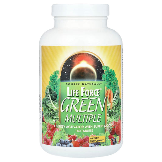 Source Naturals, Life Force®, Green Multiple, 180 Tablets - Image 1