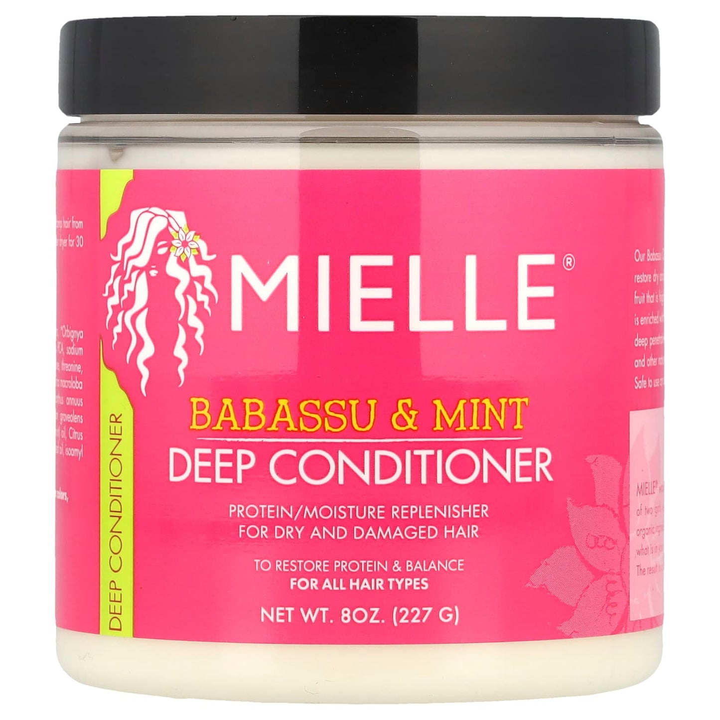 Mielle, Deep Conditioner, For All Hair Types, Babassu & Mint, 8 oz (227 g) - Image 1