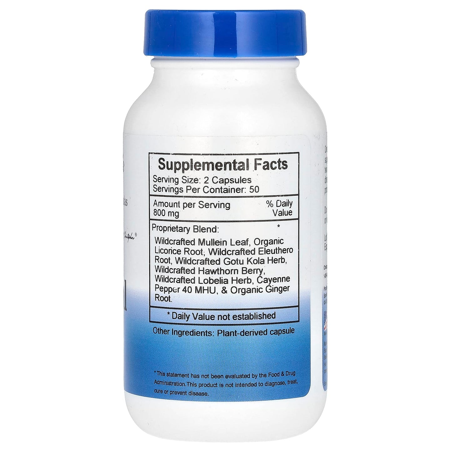 Christopher's Original Formulas, Adrenal Formula, 800 mg, 100 Vegetarian Caps (400 mg per Capsule)