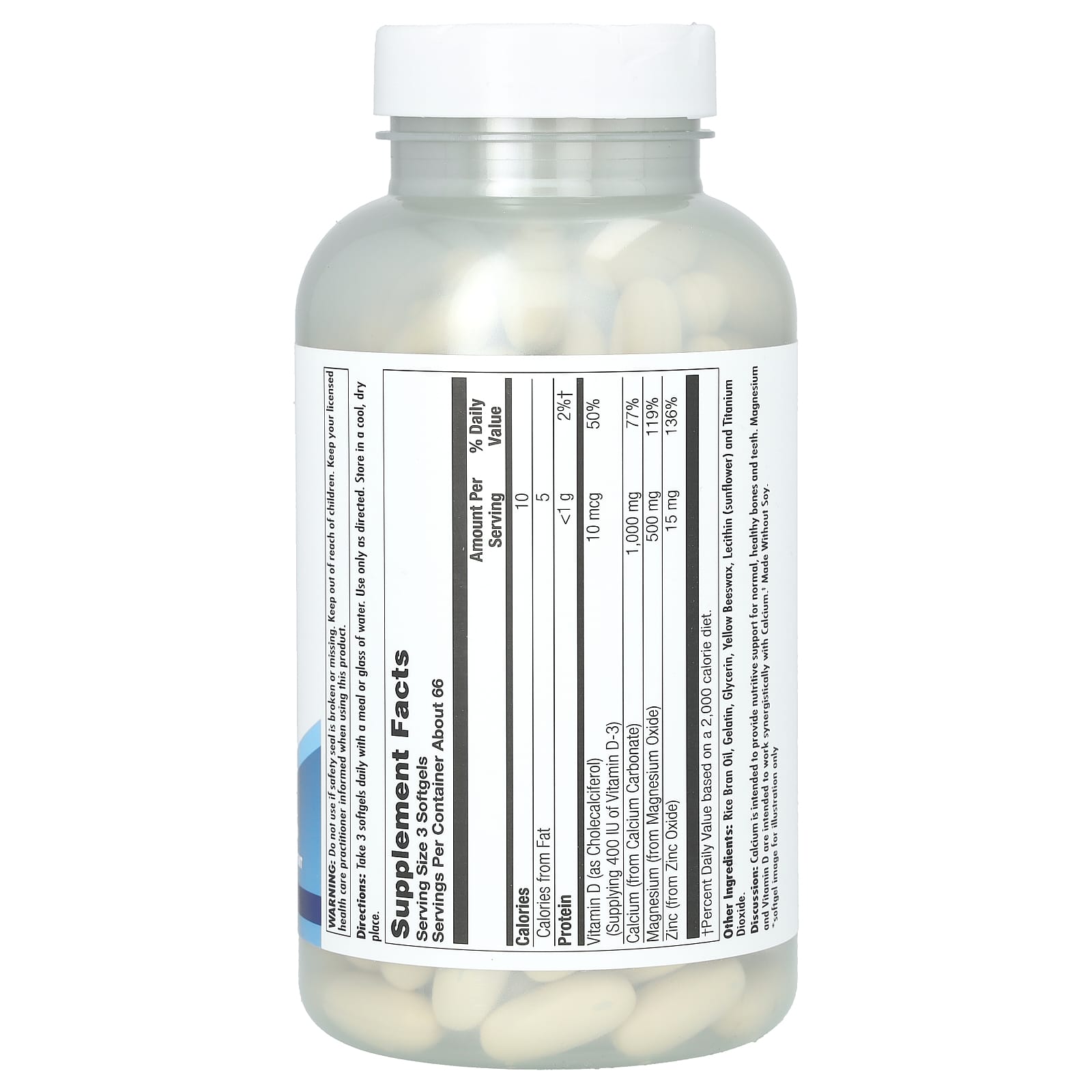 KAL Calcium+ 200 Softgels for Strong Bones - Image 2