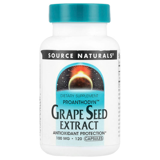 Source Naturals, Proanthodyn™, Grape Seed Extract, 100 mg, 120 Capsules - Image 1