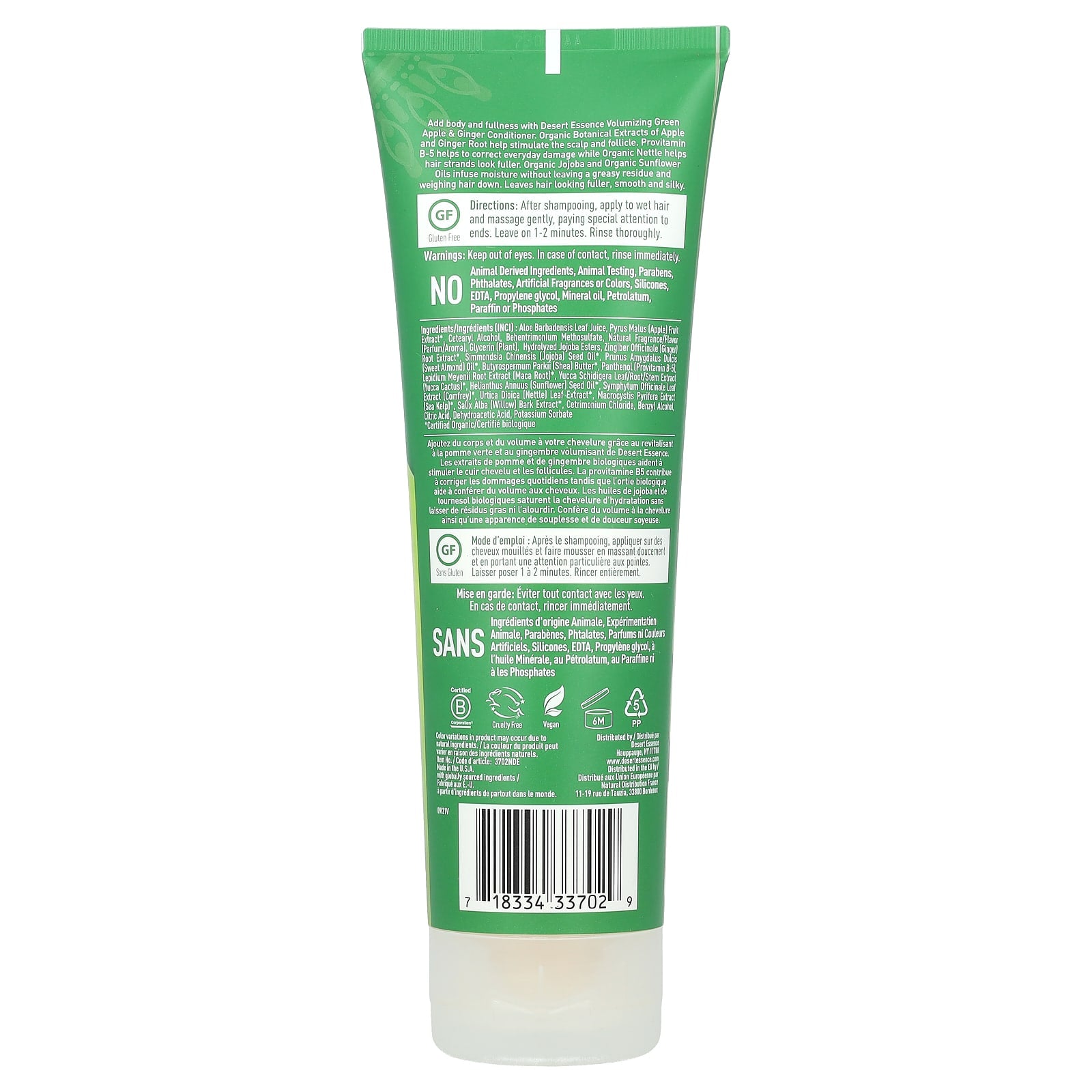 Desert Essence Volumizing Conditioner: Green Apple & Ginger for Fuller Hair - Image 2